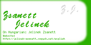 zsanett jelinek business card